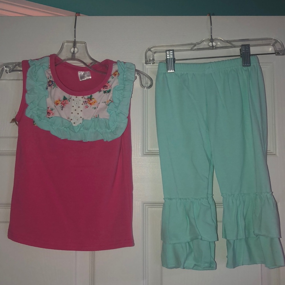 2 piece ruffle set